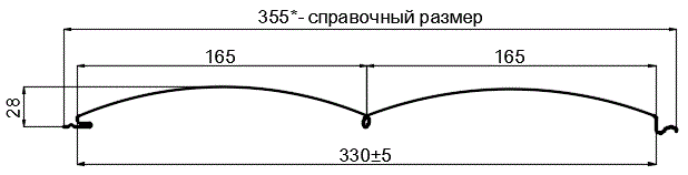 Сайдинг Woodstock-БР-28х330 (ECOSTEEL_T-12-Орех-0.45) в Серпухове