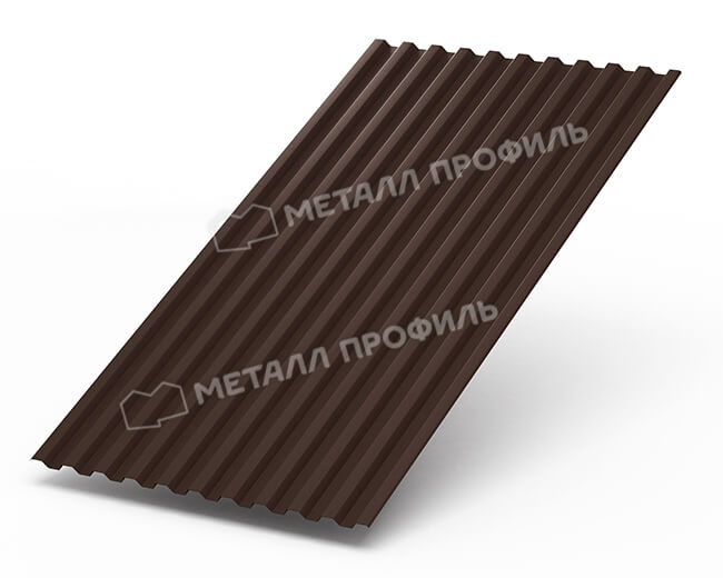 Профнастил С21 х 1000 - B (Steelmatt-20-8017-0.4±0.08мм) в Серпухове