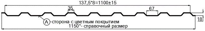 Фото: Профнастил МП20 х 1100 - A (ПЭ-01-3005-0.4±0.08мм) в Серпухове