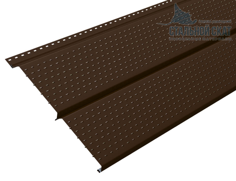 Софит перфор. Lбрус-XL-14х335 (VALORI-20-Brown-0.5) в Серпухове