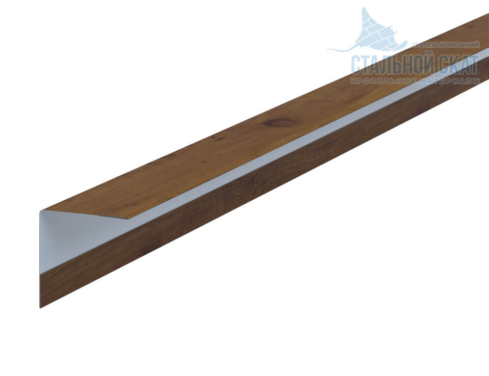 Фото: Планка угла наружного 30х30х3000 (ECOSTEEL_T-12-Дуб-0.45) в Серпухове