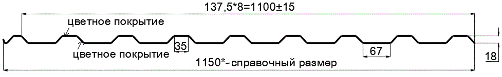 Фото: Профнастил МП20 х 1100 - R (ECOSTEEL_T_Д-01-ЗолотойДуб-0.5) в Серпухове