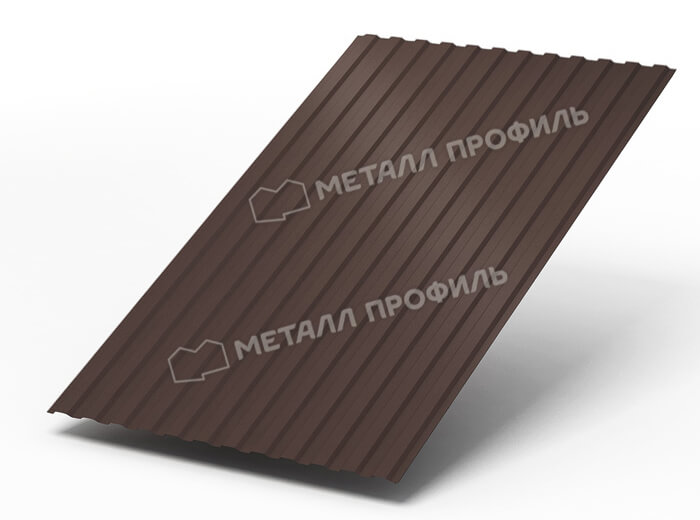 Профнастил МП10 х 1100 - A (ПЭ-01-8017Color-0.4±0.08мм) в Серпухове