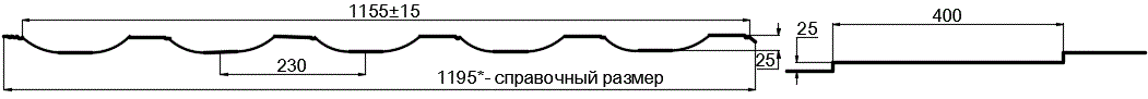 Фото: Металлочерепица МП Трамонтана-SL NormanMP (ПЭ-01-6002-0.5) в Серпухове