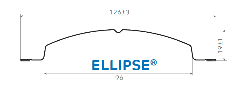 Штакетник металлический МП ELLIPSE-T 19х126 Двусторонний (VikingMP Д-01-8017 | 8017-0.45). в Серпухове