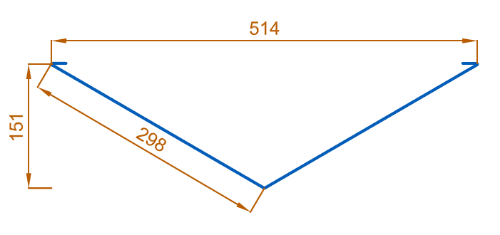 Планка ендовы нижняя 298х298х2000 (PURETAN-20-RR32-0.5) в Серпухове