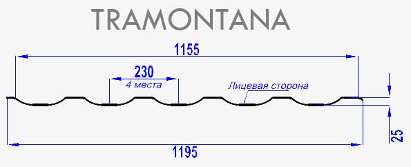 Металлочерепица МП Трамонтана-M (VALORI-20-Grey-0.5) в Серпухове