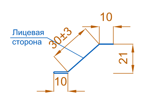 Планка начальная сайдинга 10х20х3000 (ПЭ-01-ЦВ-0.45) в Серпухове