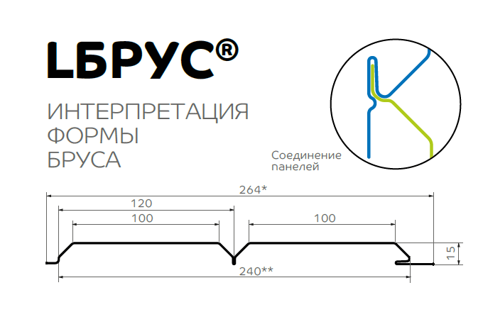 Сайдинг Lбрус-15х240 (ПЭ-01-6002-0.45) в Серпухове