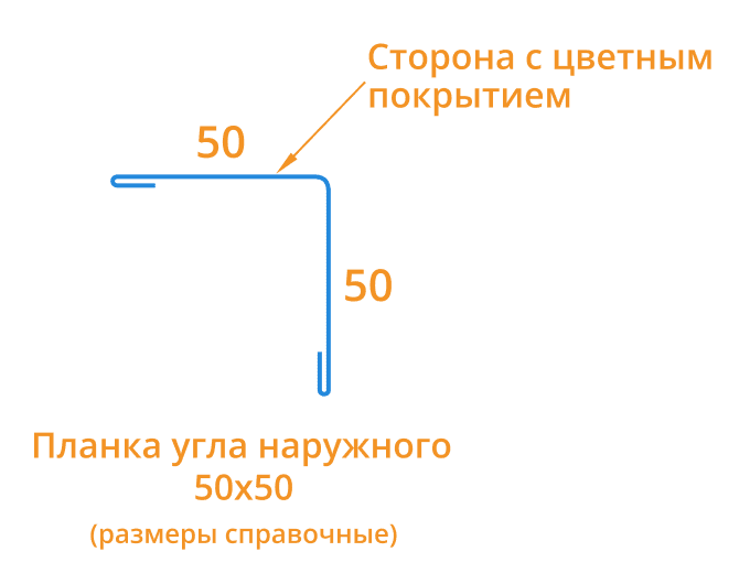 Планка угла наружного 50х50х2000 (ECOSTEEL_T-01-Сосна-0.5) в Серпухове