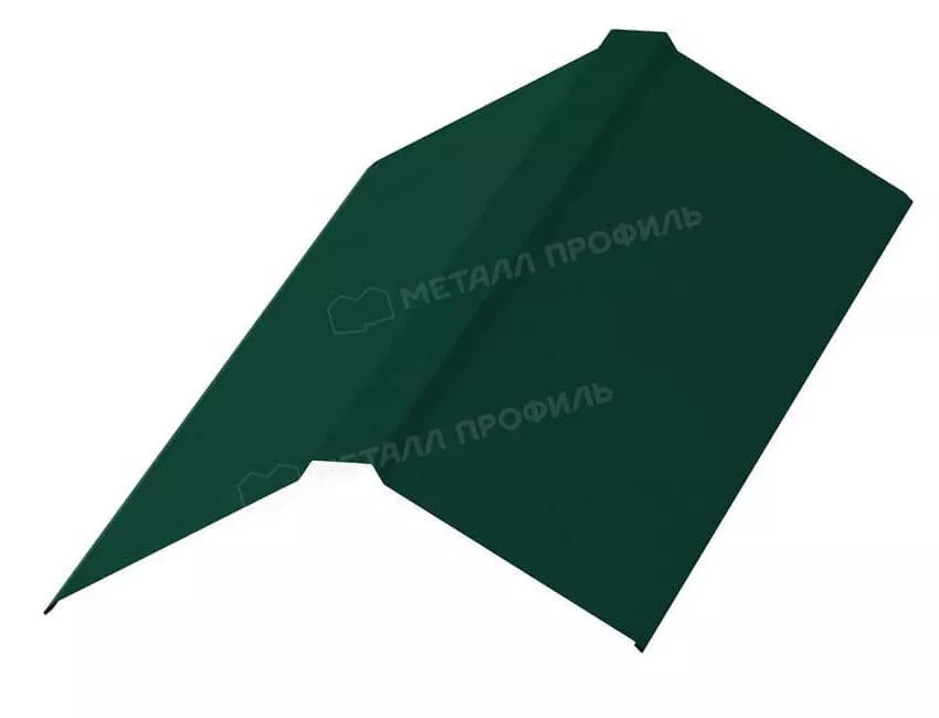 Фото: Планка конька плоского 190х190х2000 (ПЭ-01-6005-0.45) в Серпухове