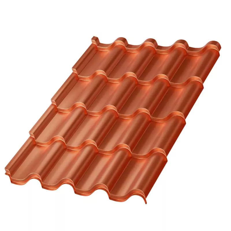 Фото: Металлочерепица МП Монтерроса-M (AGNETA-20-CopperCopper-0.5) в Серпухове