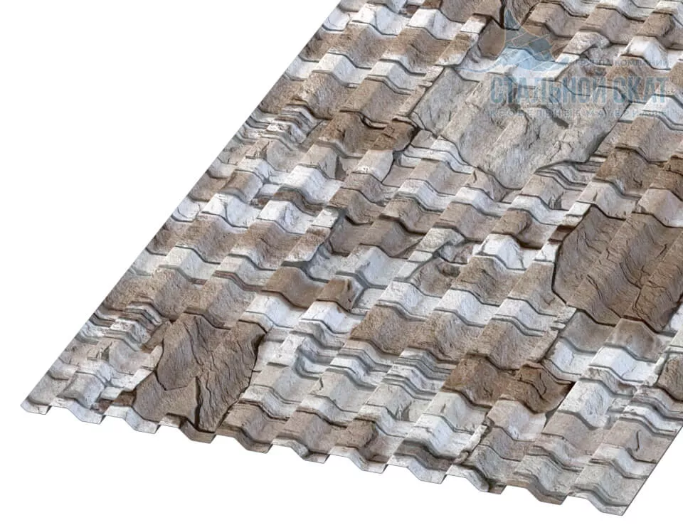 Фото: Профнастил С21 х 1000 - B (ECOSTEEL-01-Песчаник-0.5) в Серпухове