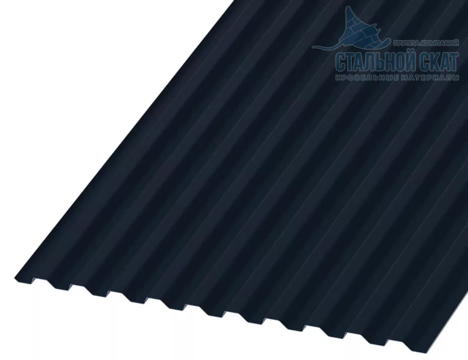 Фото: Профнастил С21 х 1000 - B (VALORI-20-DarkGrey-0.5) в Серпухове