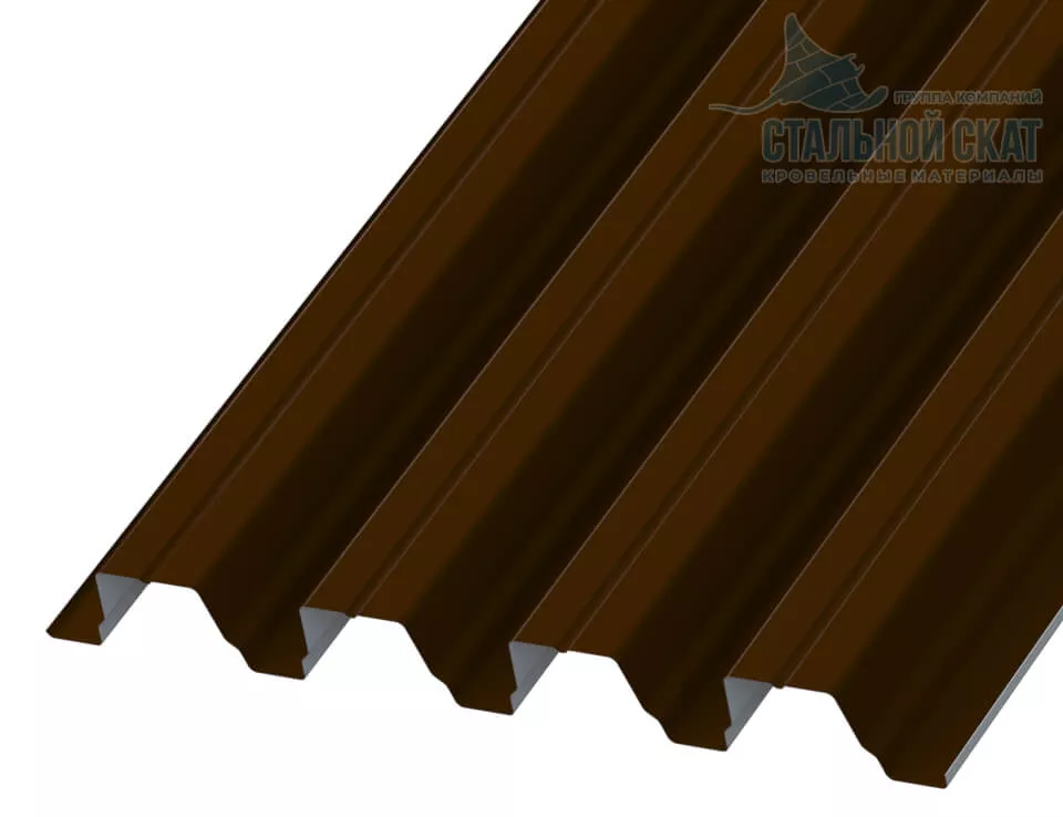Профнастил Н75 х 750 - B (ПЭ-01-8017-1) в Серпухове