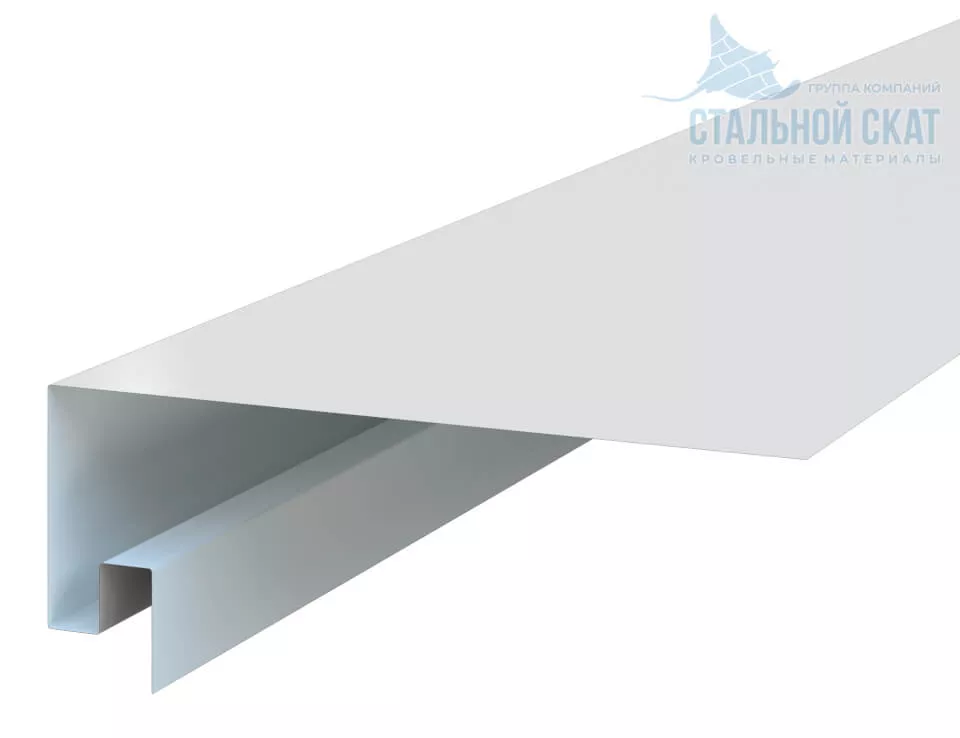 Фото: Планка откоса сложная 3D 245х75х3000 NormanMP (ПЭ-01-9003-0.5) в Серпухове