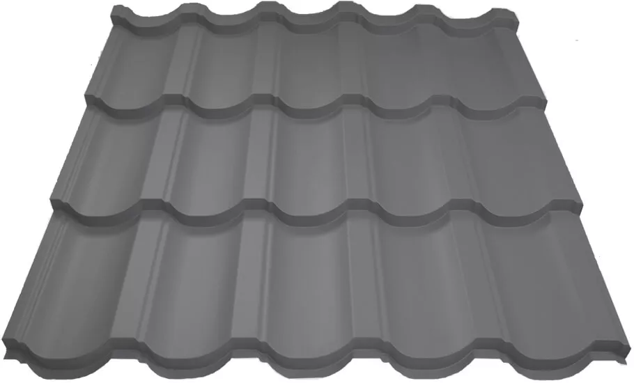 Металлочерепица МП Трамонтана-XL (VALORI-20-Grey-0.5) в Серпухове