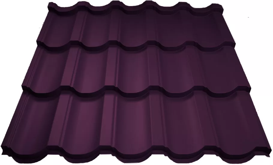 Металлочерепица МП Трамонтана-XL (VALORI-20-Violet-0.5) в Серпухове
