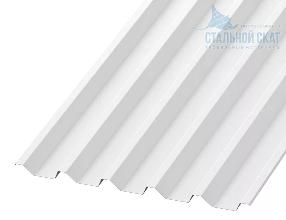 Фото: Профнастил С44 х 1000 - A (PURMAN-20-9010-0.5) в Серпухове