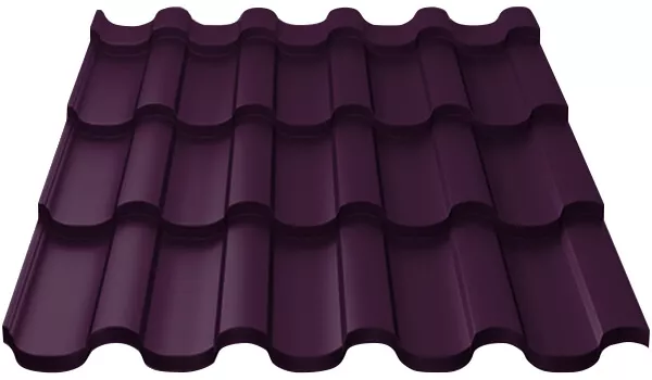 Фото: Металлочерепица МП Монтекристо-ML (VALORI-20-Violet-0.5) в Серпухове