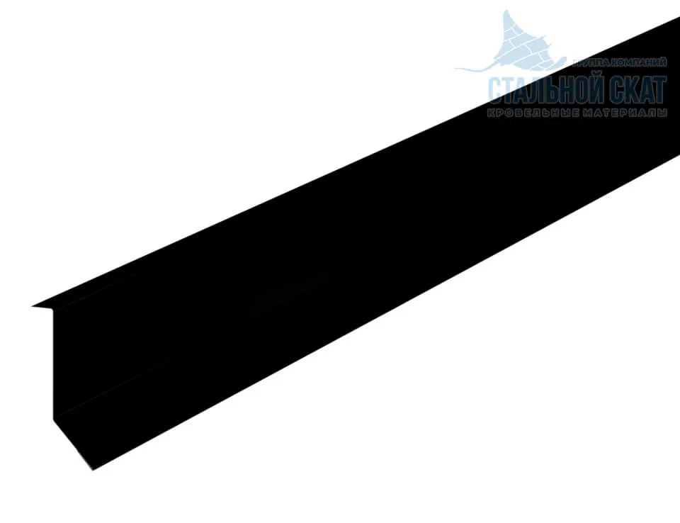 Планка примыкания в штробу 46х25х2000 (ПЭ-01-9005-0.45) в Серпухове