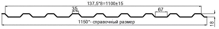 Фото: Профнастил оцинкованный МП20 х 1100 (ОЦ-01-БЦ-0.55) в Серпухове