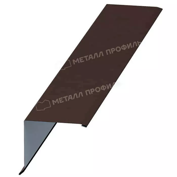 Фото: Планка торцевая 135х145х2000 NormanMP (ПЭ-01-8017-0.5) в 