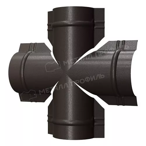 Четверник для круглого конька R110 (VALORI-20-DarkBrown-0.5) в Серпухове
