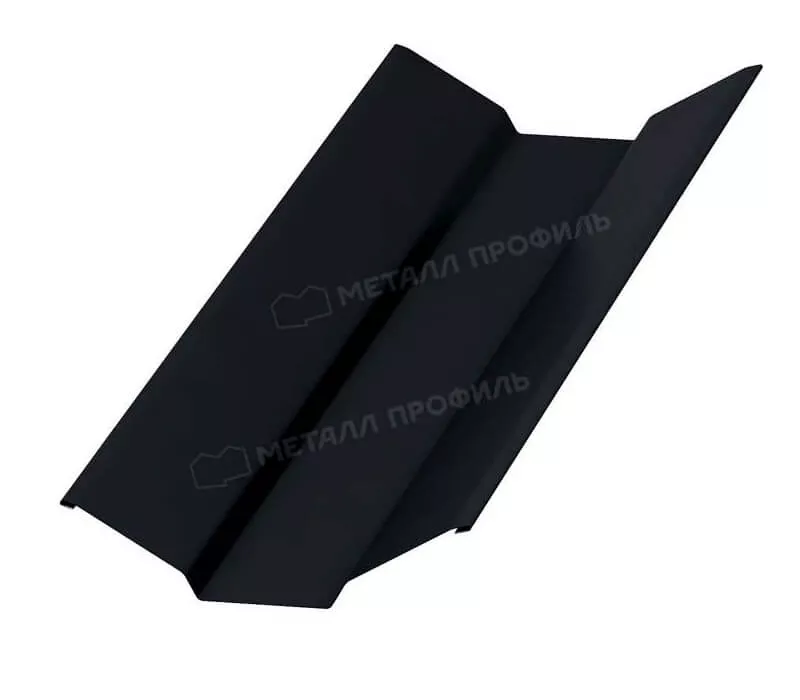 Планка ендовы верхняя 76х76х2000 (PURMAN-20-9005-0.5) в Серпухове