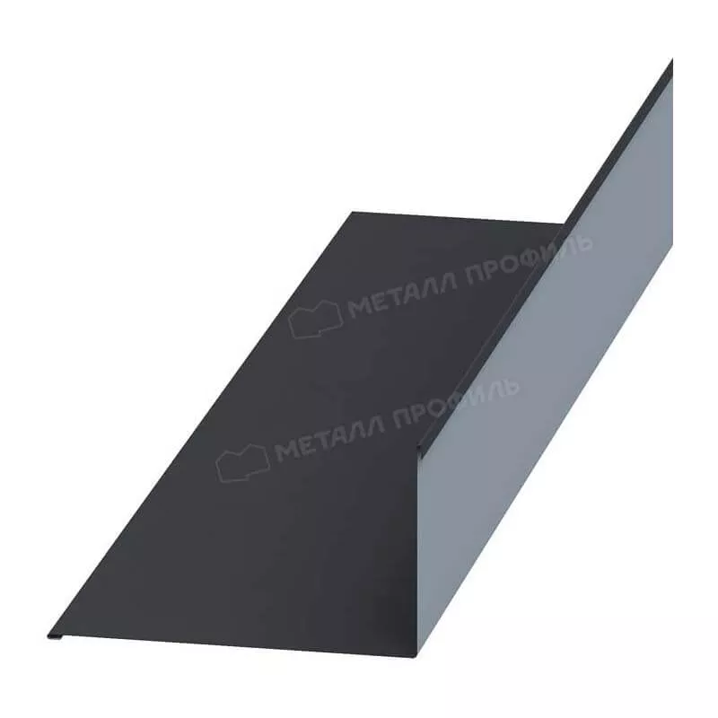 Планка примыкания верхняя 250х147х2000 (PURMAN-20-7024-0.5) в Серпухове