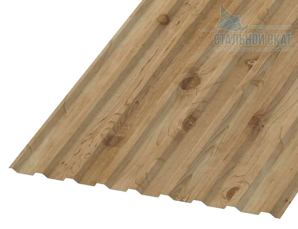 Фото: Профнастил МП20 х 1100 - B (ECOSTEEL_MA-01-Сосна-0.5) в Серпухове