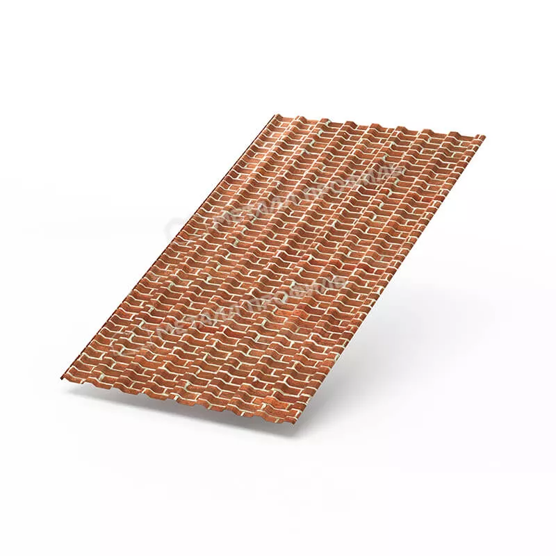 Фото: Профнастил МП20 х 1100 - B (ECOSTEEL-01-Кирпич-0.5) в Серпухове