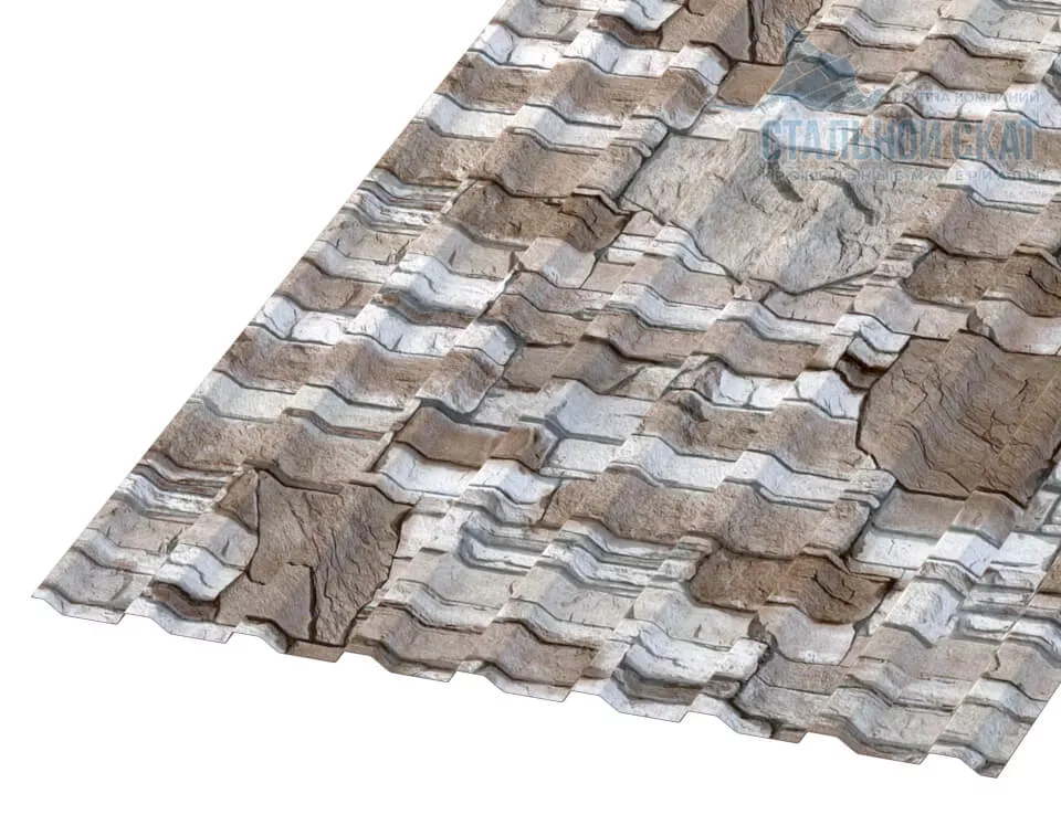 Фото: Профнастил МП20 х 1100 - B (ECOSTEEL-01-Песчаник-0.5) в Серпухове