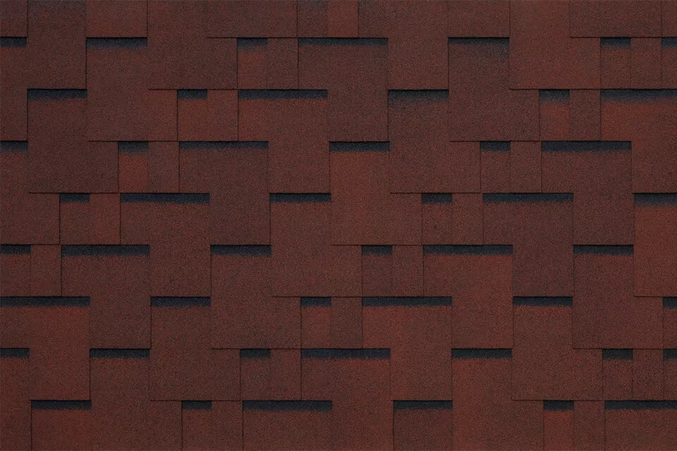 Фото: Черепица гибкая Tegola Sanremo rosso 402 (красный) в Серпухове