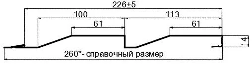 Фото: Сайдинг МП СК-14х226 (ПЭ-01-9006-0.45) в Серпухове