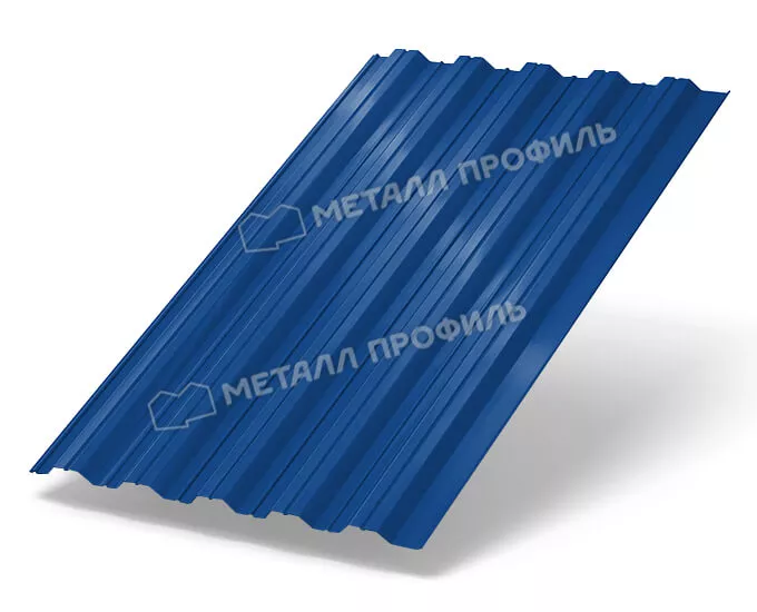 Профнастил НС35 х 1000 - A (PURMAN-20-5005-0.5) в Серпухове