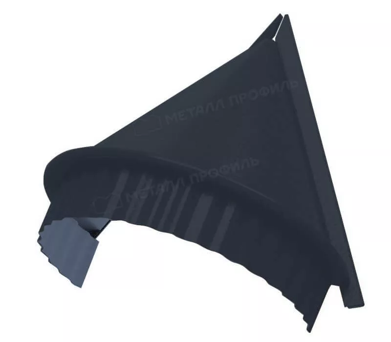 Заглушка конька круглого конусная NormanMP (ПЭ-01-7016-0.5) в Серпухове