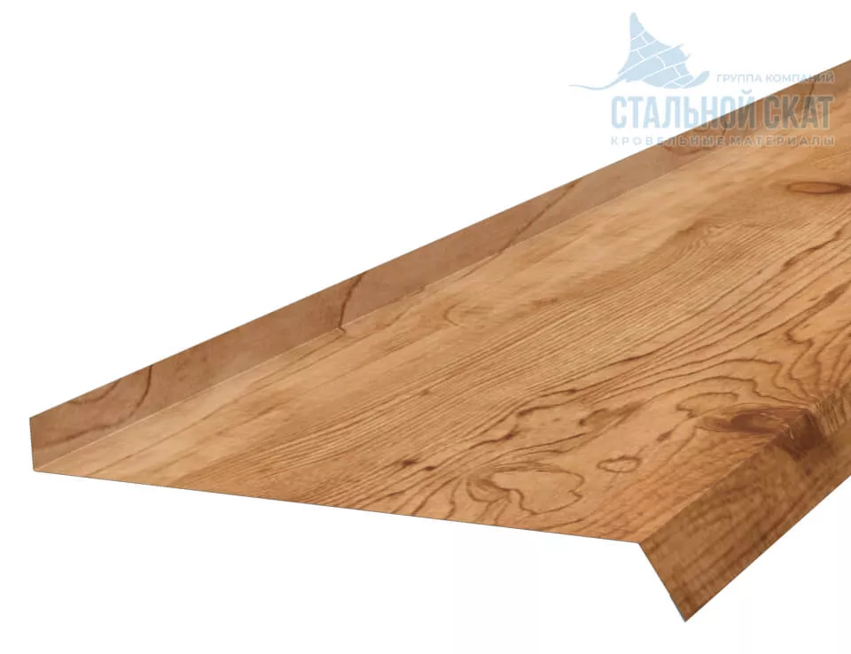 Фото: Планка отлива 240х30х2000 (ECOSTEEL_T-01-Кедр-0.5) в Серпухове