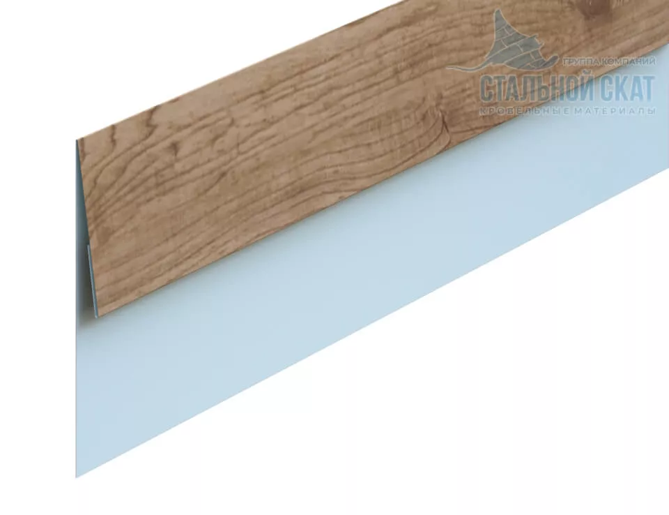 Фото: Планка финишная 48х25х2000 (ECOSTEEL_T-12-Орех-0.45) в Серпухове