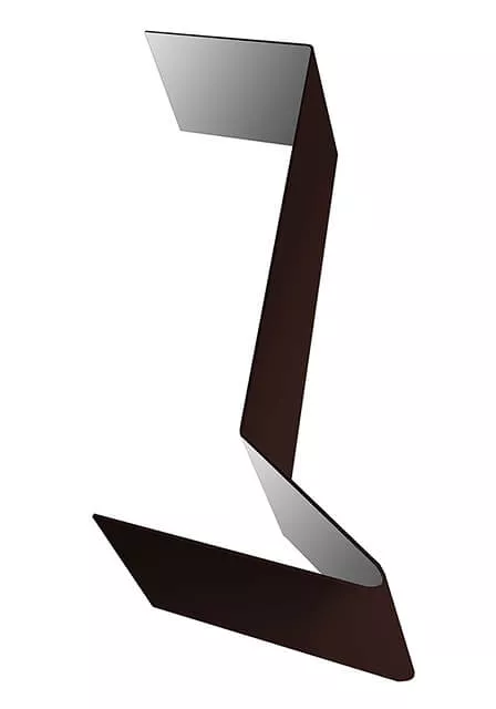 Планка примыкания для мягкой кровли 0,5 Satin Matt RAL 8017 шоколад (2м) в Серпухове