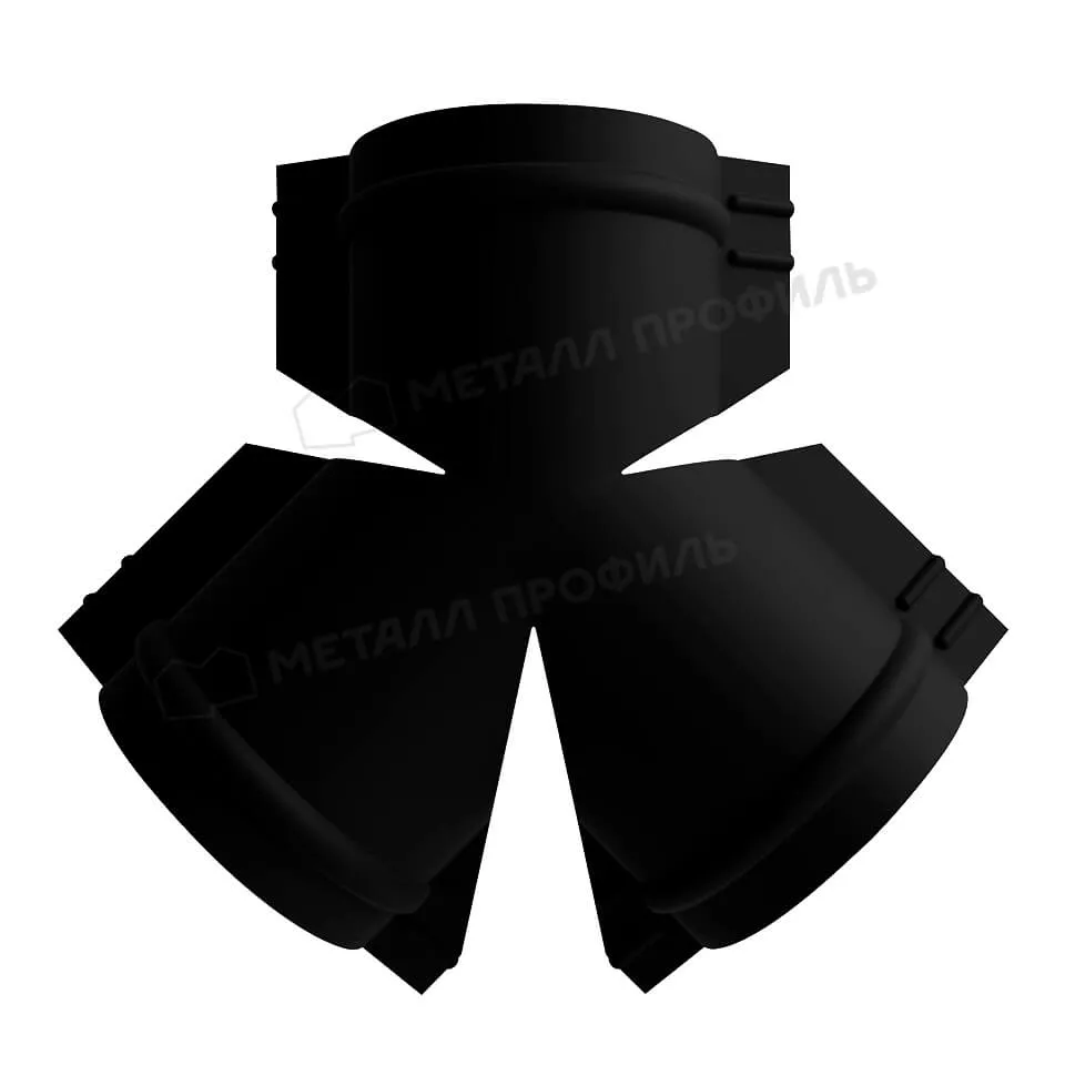Фото: Y-образный тройник для круглого конька R110 (PURMAN-20-9005-0.5) в Серпухове
