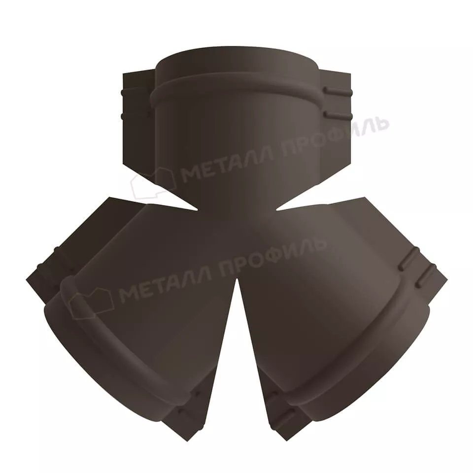 Y-образный тройник для круглого конька R110 (PURMAN-20-RR32-0.5) в Серпухове