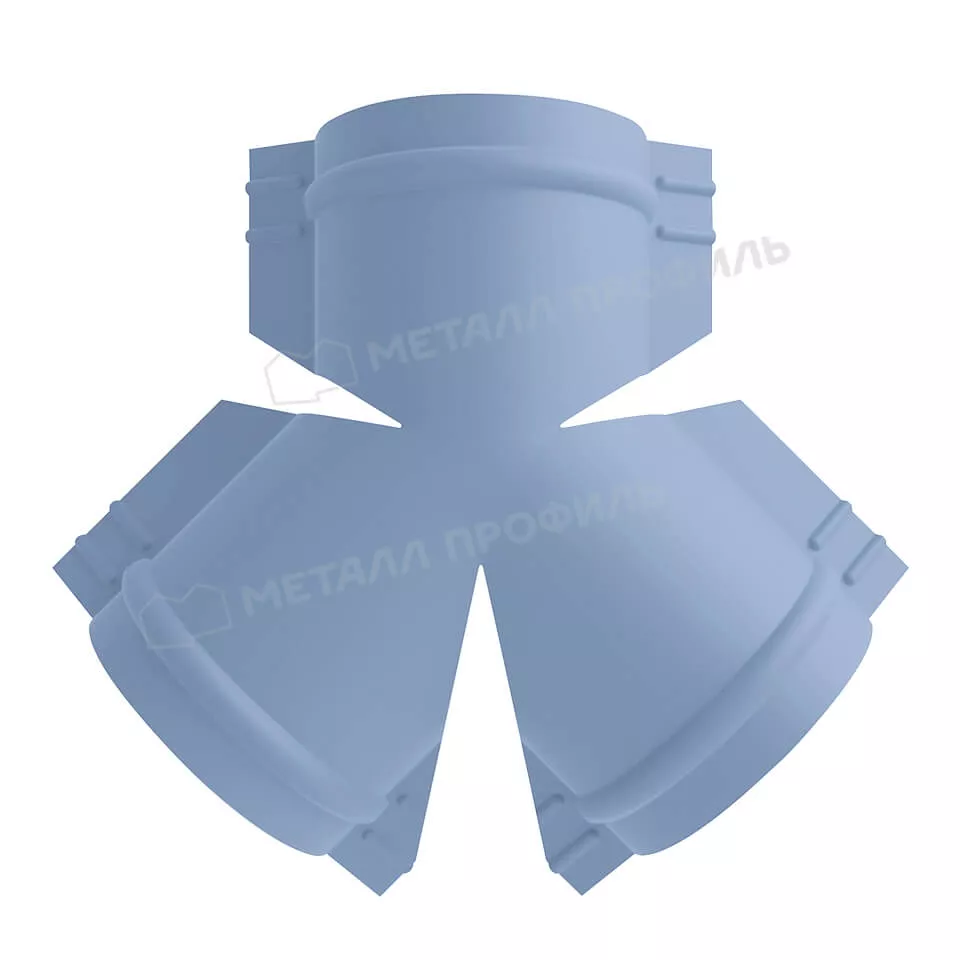 Y-образный тройник для круглого конька R110 (PURMAN-20-Galmei-0.5) в Серпухове