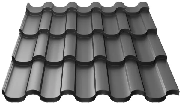 Металлочерепица МП Монтекристо-S (PureTech_Mat-20-7024-0.5) в Серпухове