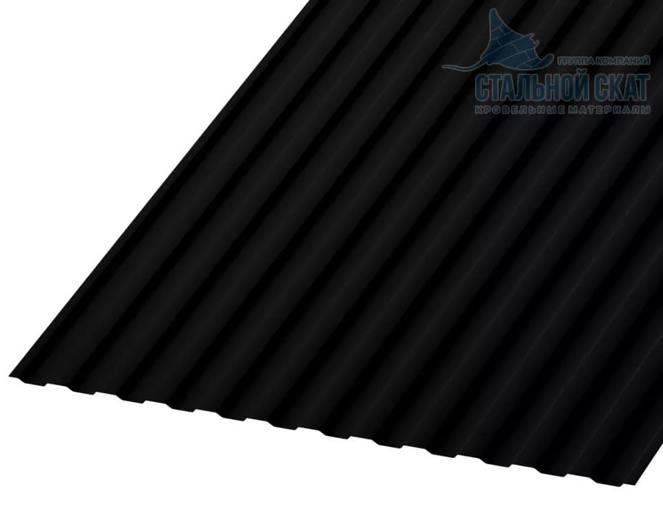 Фото: Профнастил МП10 х 1100 - B (PURMAN-20-9005-0.5) в Серпухове