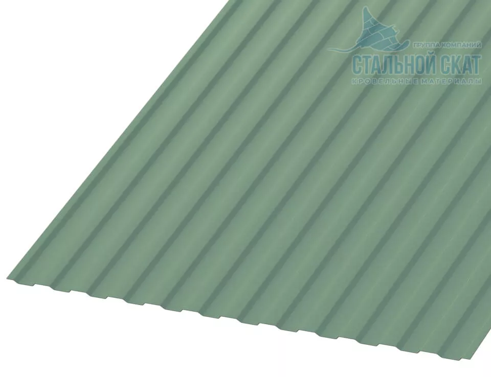 Фото: Профнастил МП10 х 1100 - B (PURMAN-20-Tourmalin-0.5) в Серпухове