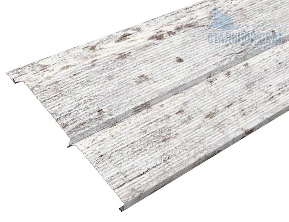 Сайдинг Lбрус-XL-В-14х335 (ECOSTEEL_MA-01-Беленый Дуб-0.5) в Серпухове