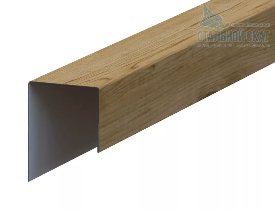 Фото: Планка J-профиль Woodstock 25х30х3000 (ECOSTEEL_MA-01-Сосна-0.5) в Серпухове