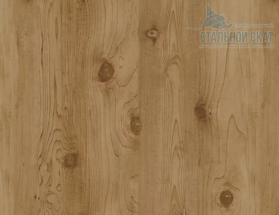 Планка карнизного свеса 250х50х2000 (ECOSTEEL_MA-01-Сосна-0.5) в Серпухове