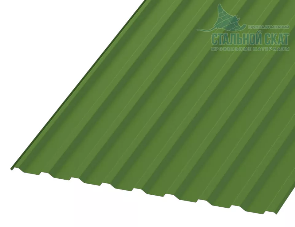 Фото: Профнастил МП20 х 1100 - R NormanMP (ПЭ-01-6018-0.5) в Серпухове